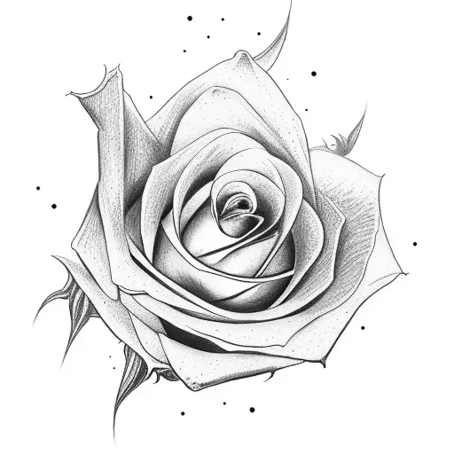 Long Rose With Heart