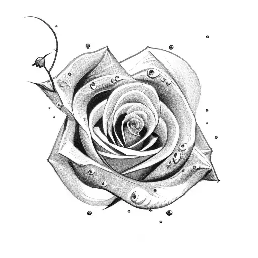 Letter L With A Rose