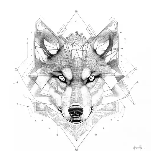 An Electrical Circuit Shaped Like A Wolf