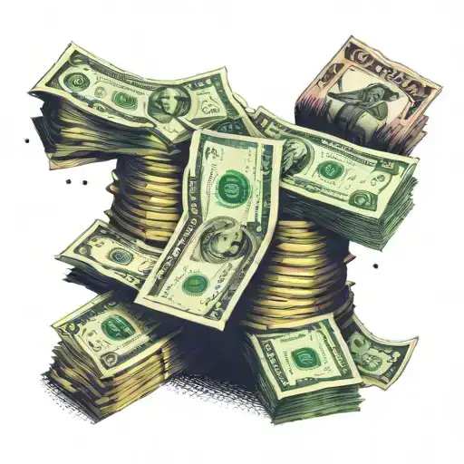 A Stack Of Money With Health-related Symbols Intertwined