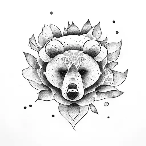 Flower With Bear