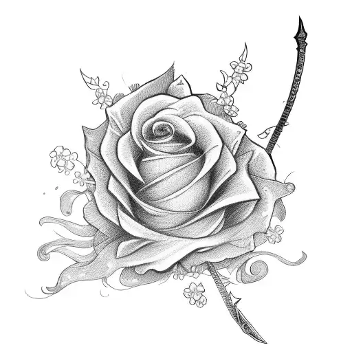 Sword With Flowers Instead Of Blade