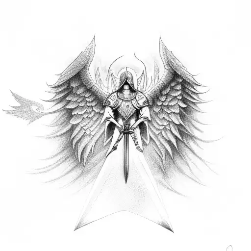 Warriors Sword With Angel Wings