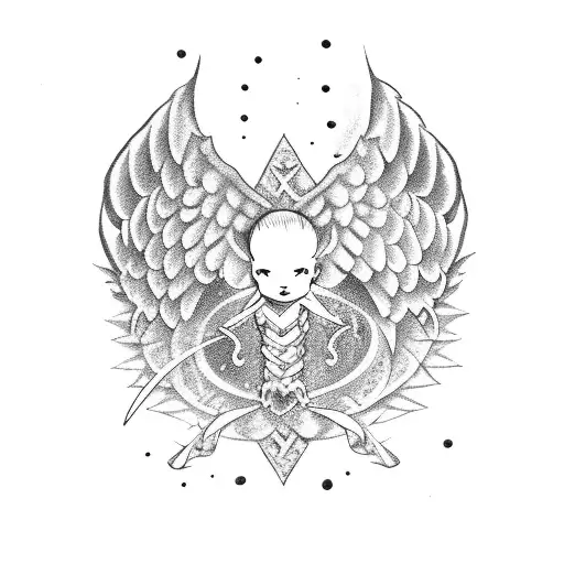 Baby Sword With Angel Wings