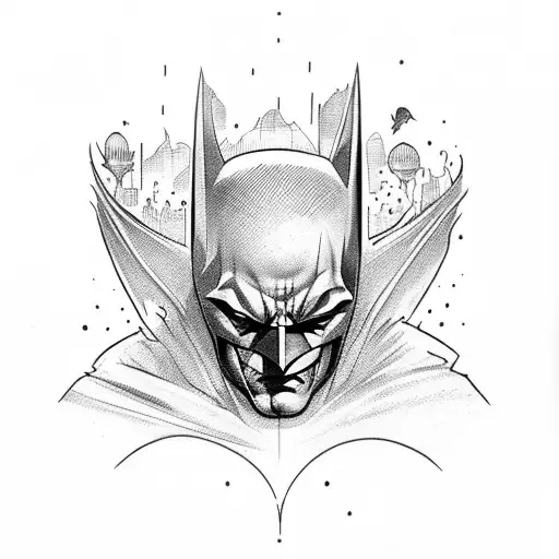 Batman Joker With Eyes Of Small Birds