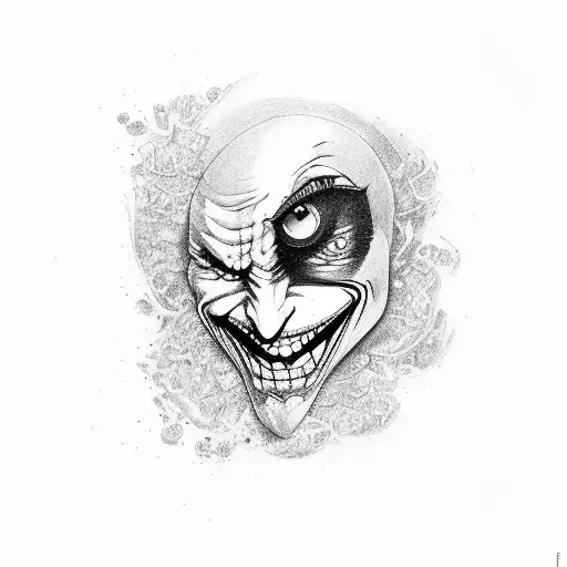 Joker With Eyes Of Small Birds