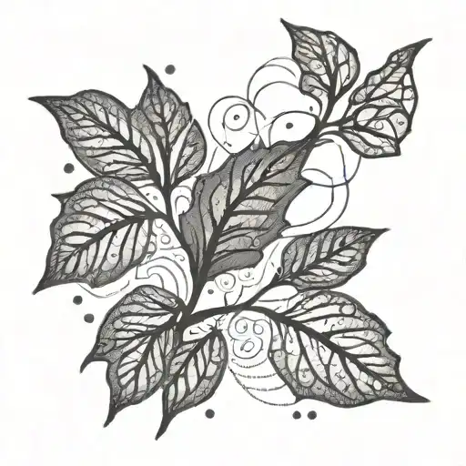 Ekg Line Leaves Growing