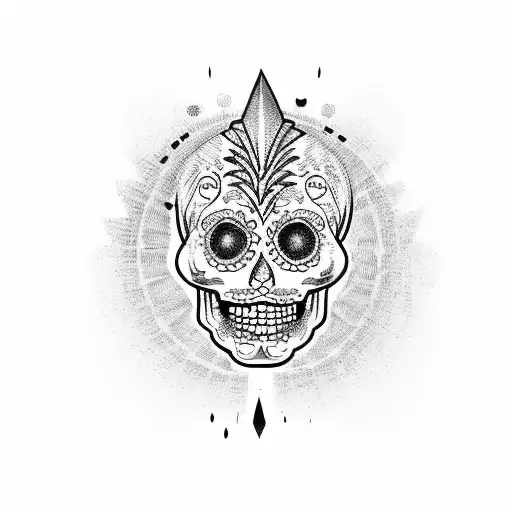 Scary Day Of The Dead Mask