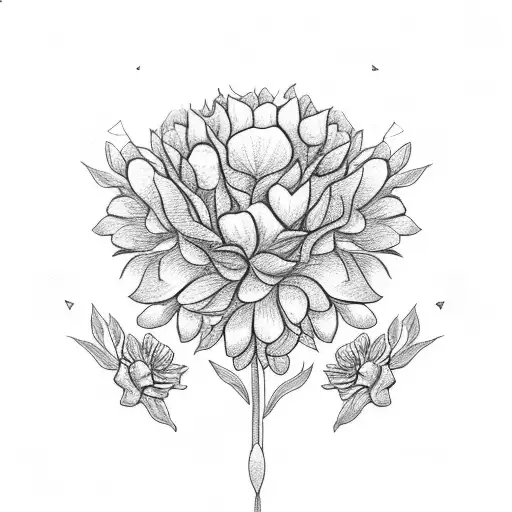 Lion Roses Daisies Daffodils Carnations