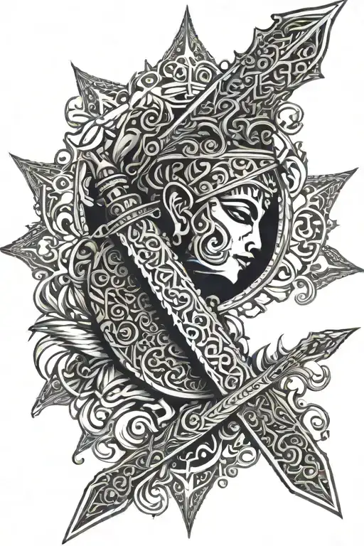 Nandha And Sword Piercing