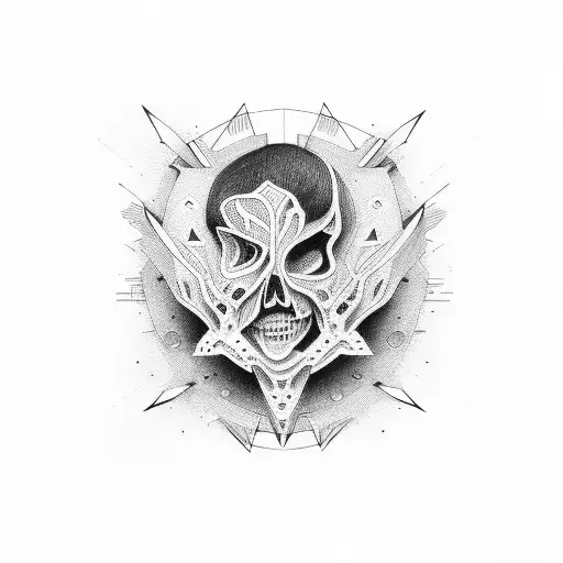 Face Blended In Space Neon