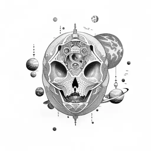 Human Floating In Space