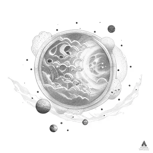 Human Floating In Space