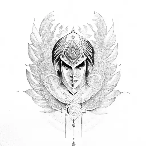 Indian With Eagle Wings