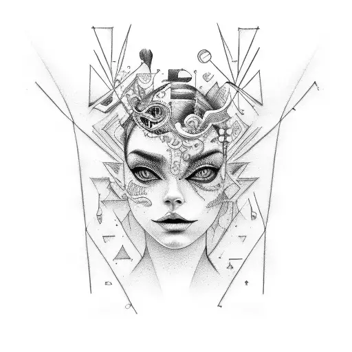 A Feminine Modern Jack Of All Trades With Movement And A Depiction Of Emotion Abstract Idea