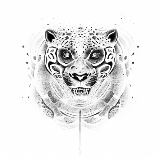 Black Jaguar Hunting Anaconda