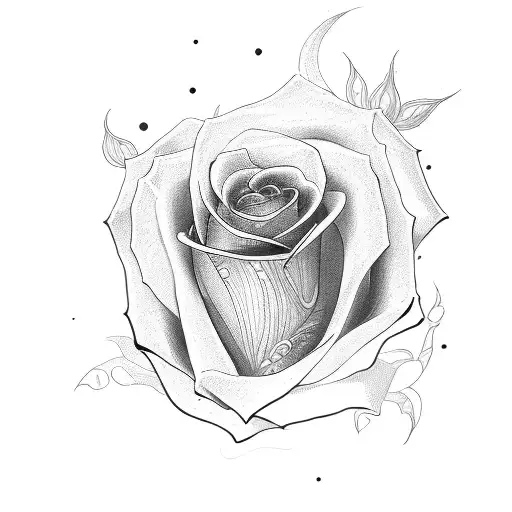 Whiltes Rose Outline