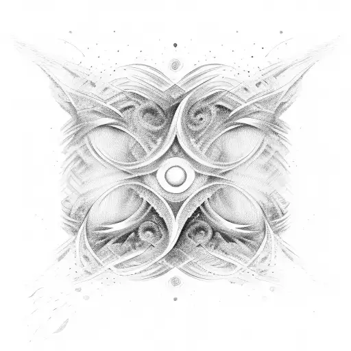 A Swirling Wave Forming The Shape Of A Guitar