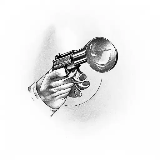 Baby Loading A Bullet Into A Revolver