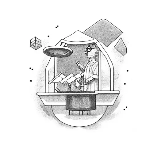 Nerd-themed Courtroom Scene With A Rock Concert Stage As The Background