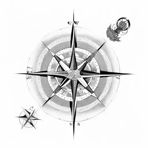 Compass Rose With Videogames