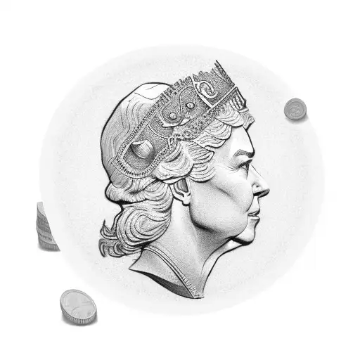 A Stack Of Gold Coins With Symbols From The Different Fandoms Engraved On Them