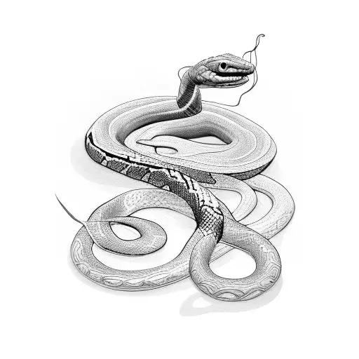 Snake With A Dancer On It