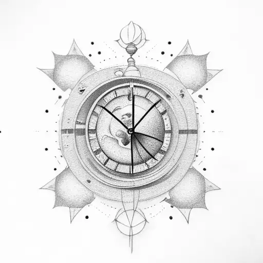 Sand Clock Earth Galaxy