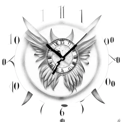 Raven Holding Clock With Talons