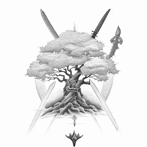 Sword With Tree
