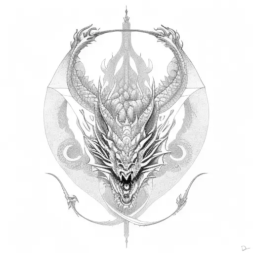 Dragon Twin With Two Heads