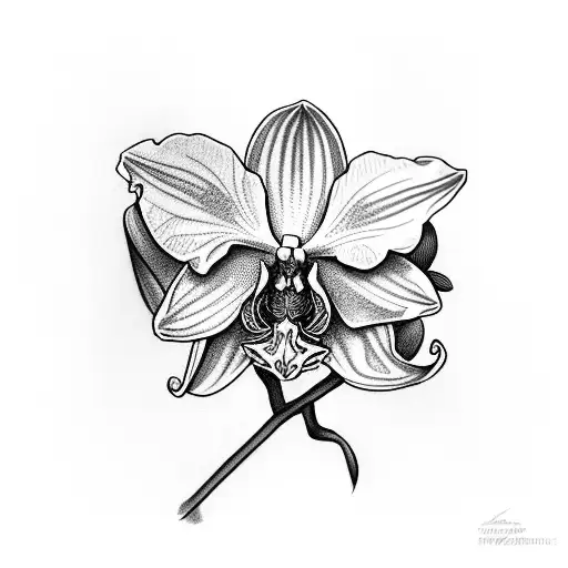 Orchid With Cross Through It