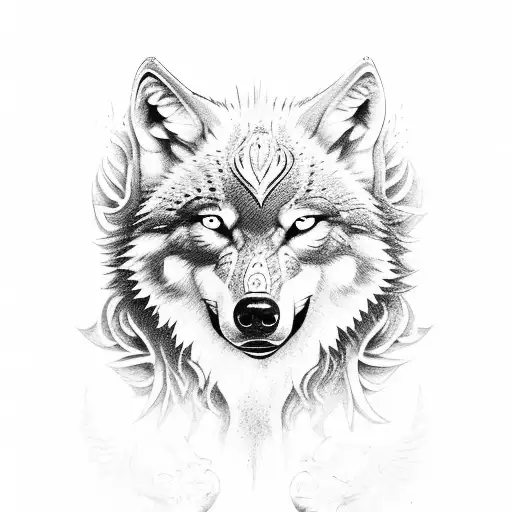 Wolf And Ace Of Spades