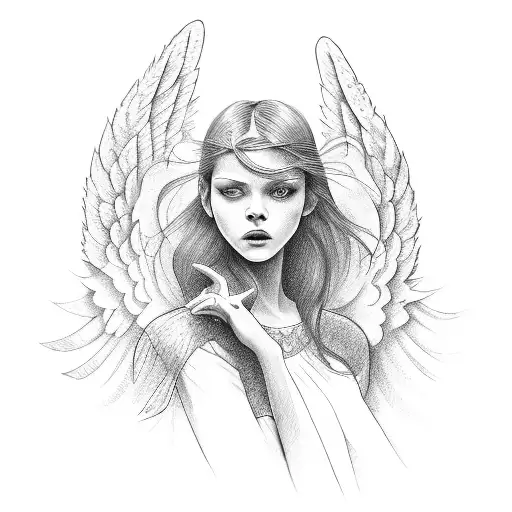 An Angel Killing A Beautiful Girl