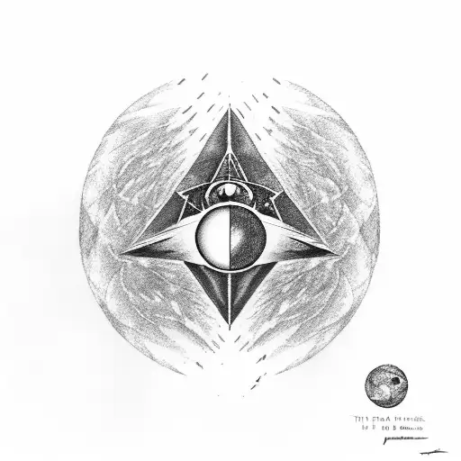 The Drawing Of The Album The Dark Side Of The Moon From Pink Floyd With A Watch And Flowers