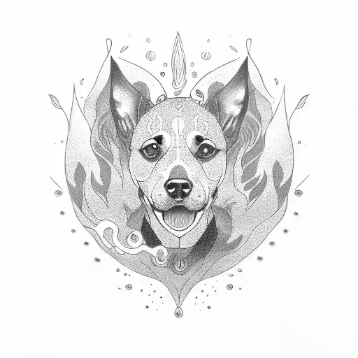 A Dog Breathing Fire