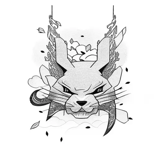 R34 Skyline Car With Japanese Writing And Cherry Blossoms