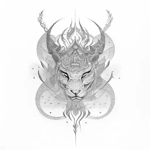 Asian Nature Tribal Black With Thin Shape For Cover In The Middle More Black