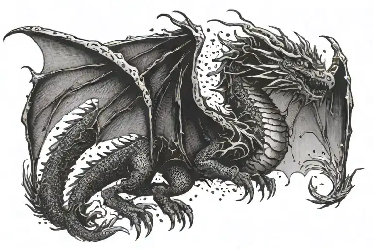 Mythic Dragon Flying