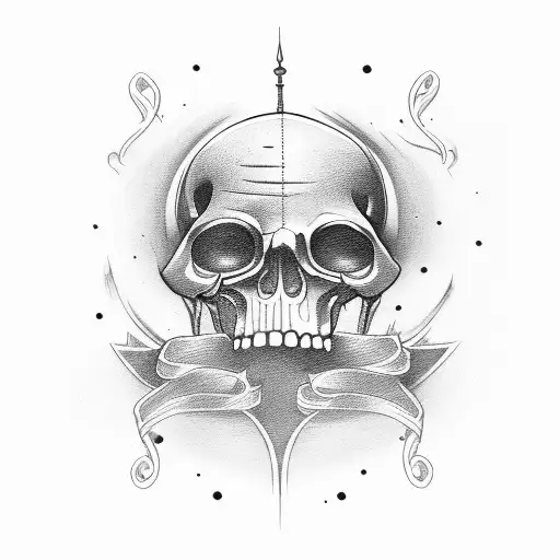 Mist Inside An Hourglass And The Grim Reaper