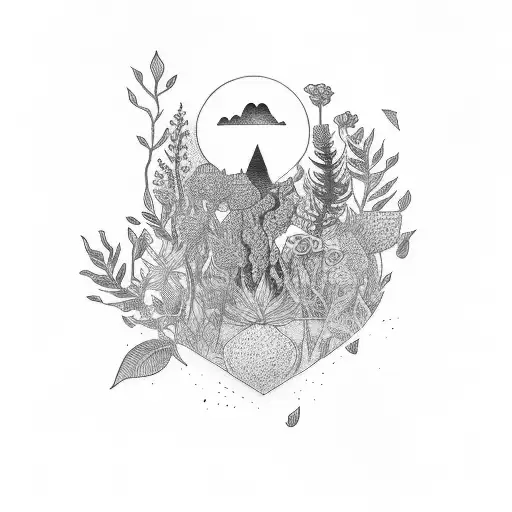 With Out Of A Window With Plants And Coffee