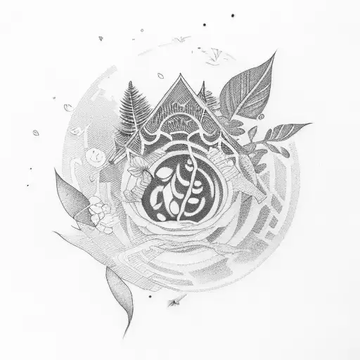 View Out Of A Window With Plants And Coffee