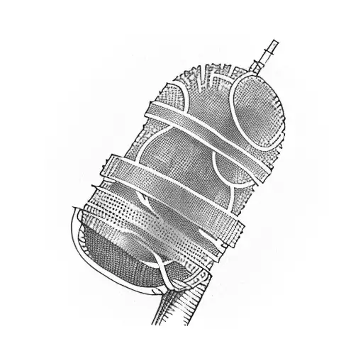 A Tattoo Of A Microphone Surrounded By Intricate Floral Patterns