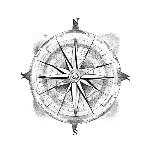 Map Compass Sand Timer