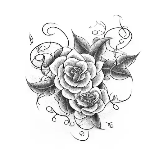 A Music Sheet Intertwined With Blooming Vines