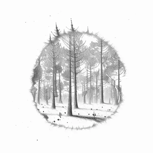 Forest With Battle Ground