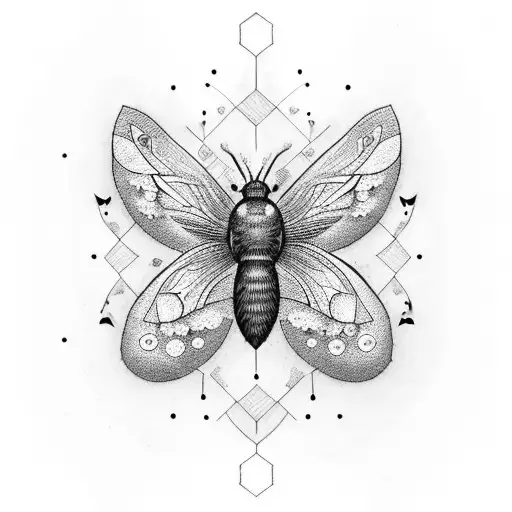 Black Moths Wildflowers Mushrooms Arm Sleeve