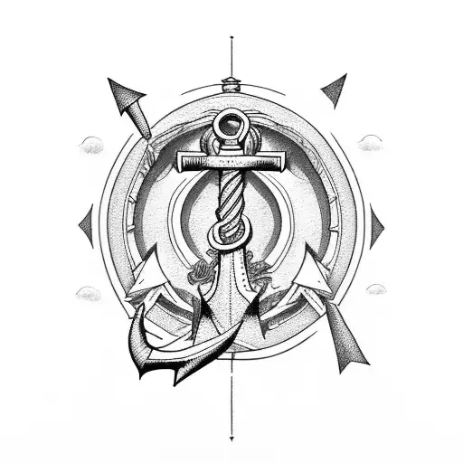 Anchor With Letters J L B