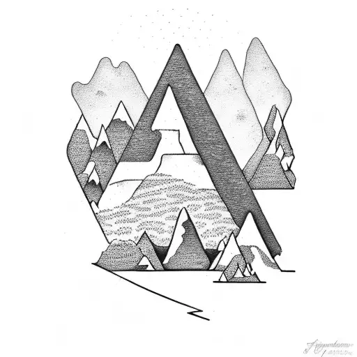 Simple Mountain Scene