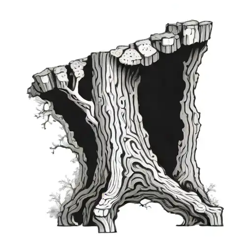 Cross Section Of Tree Trunk